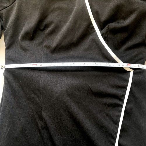 Black Wrap Midi Dress with Belt size M like new