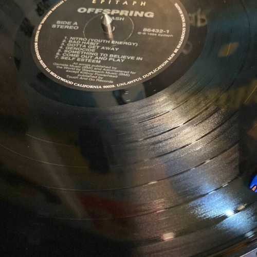 Offspring Smash vinyl record used, punk genre