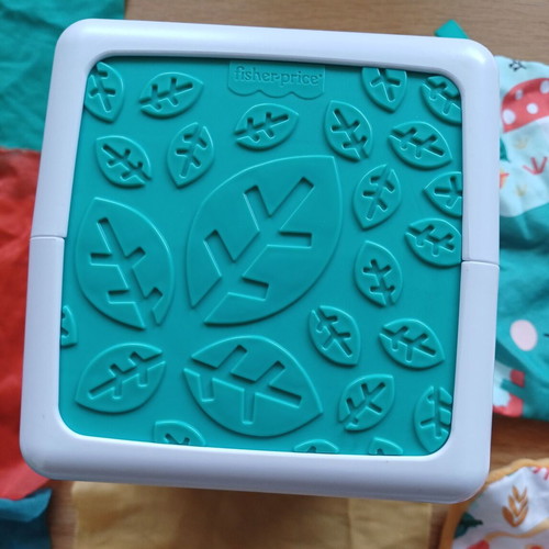 Activity box with scarves like new for babies from 3 months