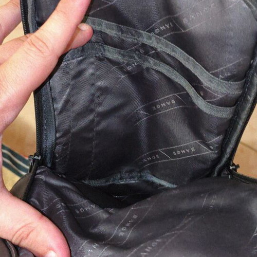 Bange men's shoulder bag black waterproof genuine leather new