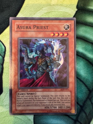 YuGiOh! Asura Priest 1st Edition μεταχειρισμένη κάρτα LoN