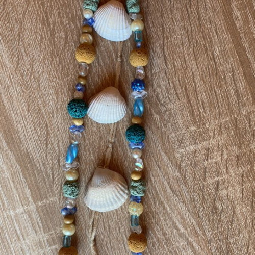Handmade garland with shells custom made