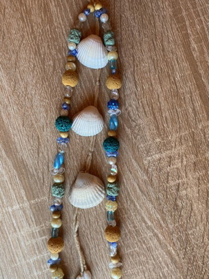 Handmade garland with shells custom made