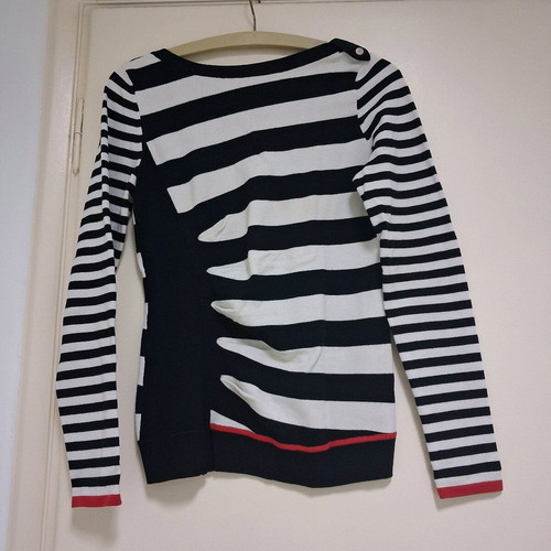 Karen Millen blouse used, size M, black and white