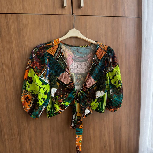 Shein colorful two-piece set blouse and skirt XS like new