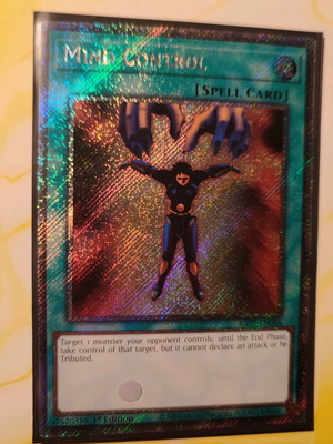 Mind Control Yu-Gi-Oh! card like new with Ultra Pro protective sleeve