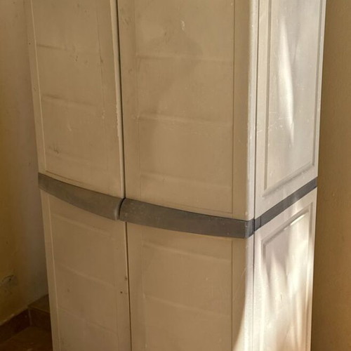 Keter Plastic Outdoor Wardrobe used, large and durable