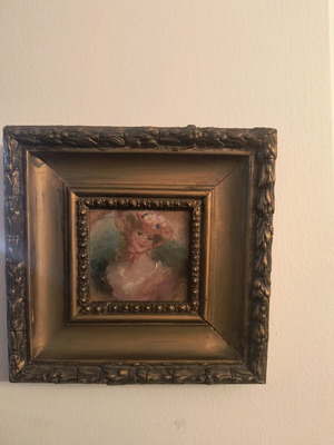 Ξυλογραφία σαν καινούργιο, διαστάσεις 22cm x 18cm και 19cm x 19cm