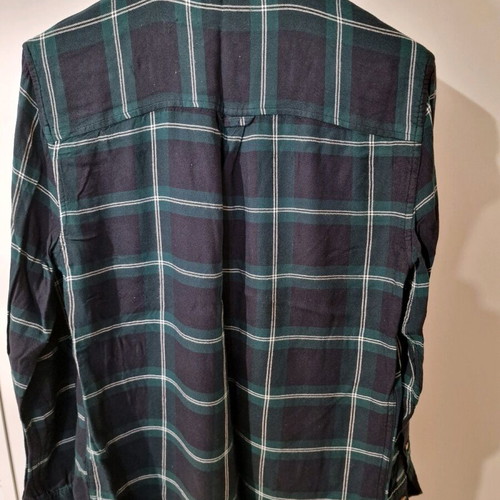 Bershka checked shirt size XS like new, green-black