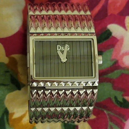 D&G 3ATM Dolce & Gabbana wristwatch, silver, women's