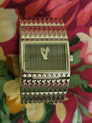 D&G 3ATM Dolce & Gabbana wristwatch, silver, women's