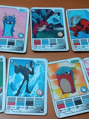 Slugterra cards used