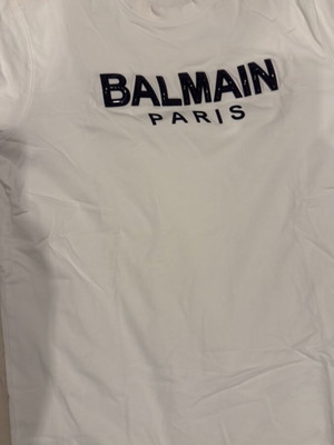 Balmain Paris λευκό T-shirt μεταχειρισμένο, μέγεθος XXL