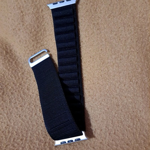 Apple Watch Strap 44mm - 49mm Alpine Loop Type Black Two-Tone New