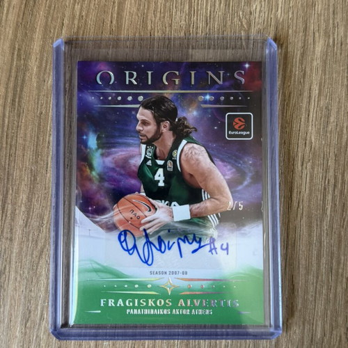 Fragiskos Alvertis Origins 2/5 Auto Panathinaikos card