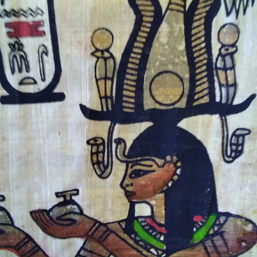 Papyrus Egypt used with images 42x32 cm