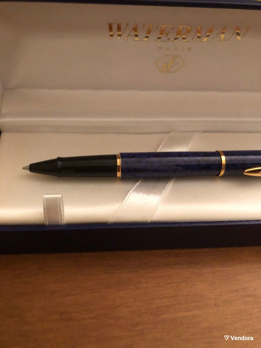 Waterman Paris Ballpoint Pen ΜΠΛΕ ΜΑΡΜΑΡΟ € 4500 Vendora