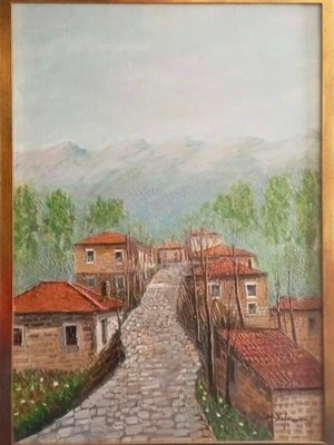 Ελαιογραφία Νικ. Χαμάντης 54x74 εκ. υπογεγραμμένη, άριστη κατάσταση