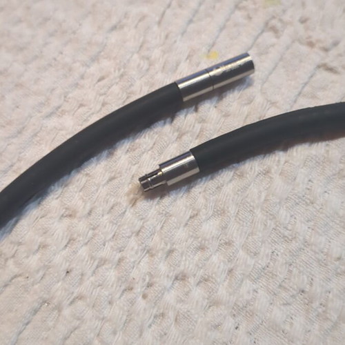 Titanium Ion Sports necklace like new, black and silver