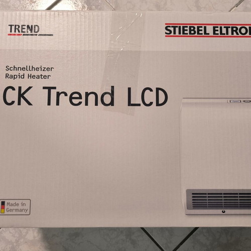 Stiebel Eltron CK 20 Trend LCD bathroom heater used, 2000W