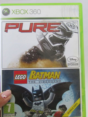Xbox 360 games Pure and Lego Batman used, without manual