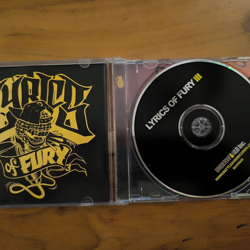 Lyrics Of Fury III CD like new, hip-hop