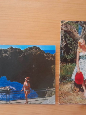 Vintage κάρτες postal εποχής μεταχειρισμένες, πακέτο 2 τεμαχίων