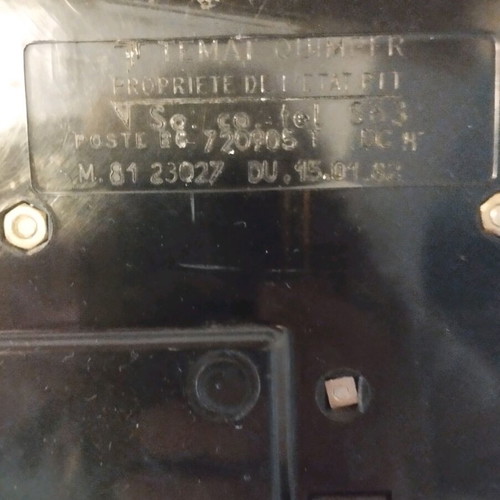 Retro telephone device with gossip used