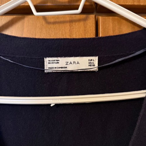 Zara blue cardigan used, elegant and comfortable, size L