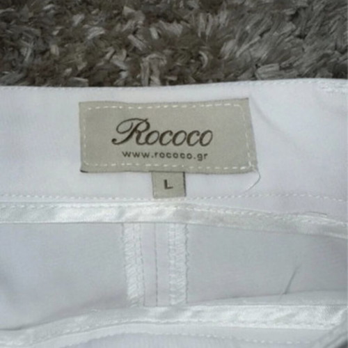 Rococo white pants like new, size L