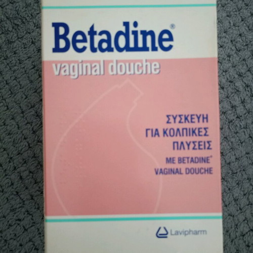 Betadine vaginal douche new, sealed