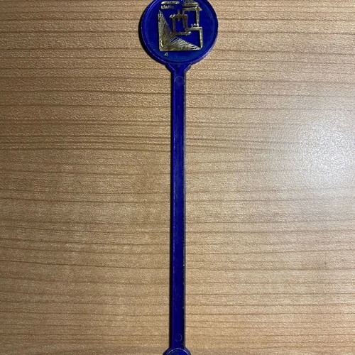 Disco “Station One” collectible stirrer from 1980s like new