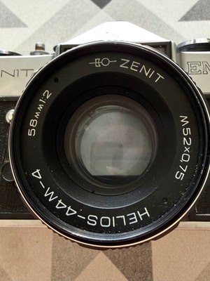 Zenit-E camera with Helios-44-2 58mm f/2 lens used