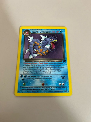 Dark Gyarados 8/82 TR Unlimited Holofoil Rare like new