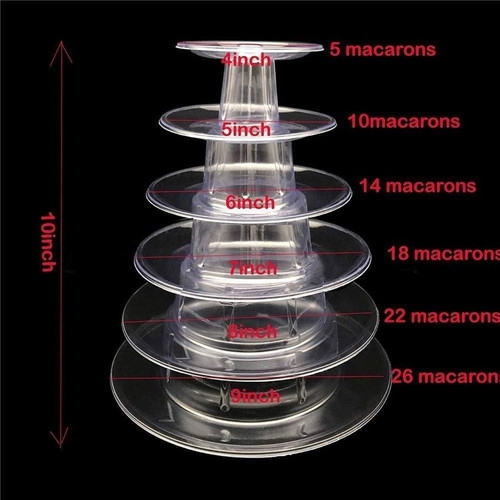 Clear 6-Tier Cake Stand New Plastic Dessert Display