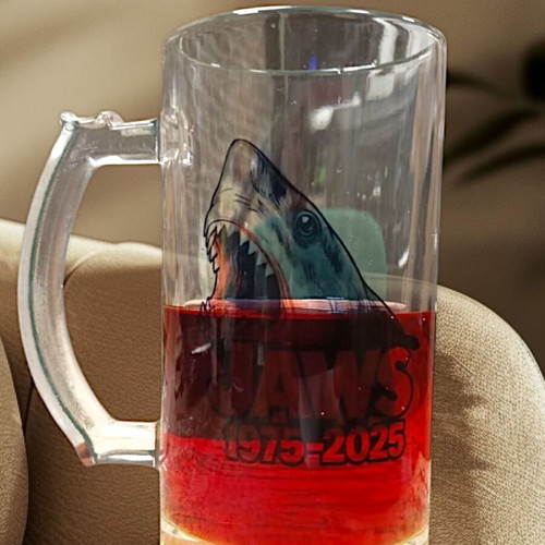 Jaws 1975–2025 Beer Glass New Anniversary Edition