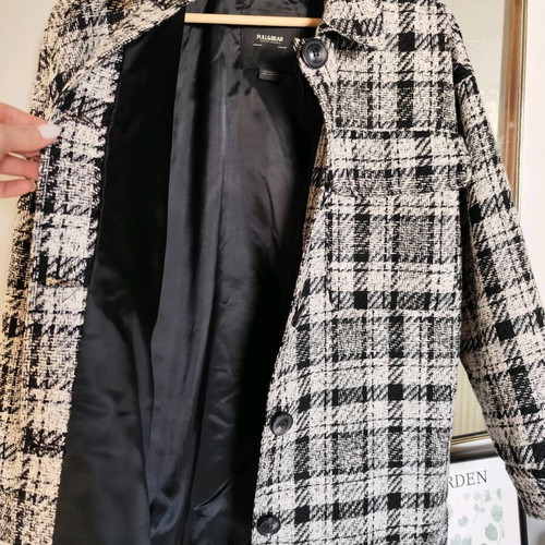 Oversized jacket Pull & Bear new, size XS, black and white