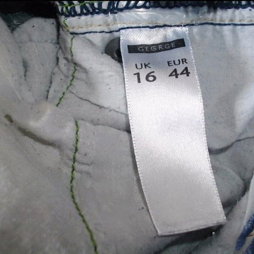 Crop jeans women's denim bermuda shorts used, sizes XL-XXXL