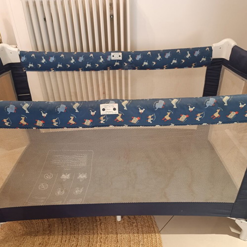 Playpen used with frame and cover, includes new stroller