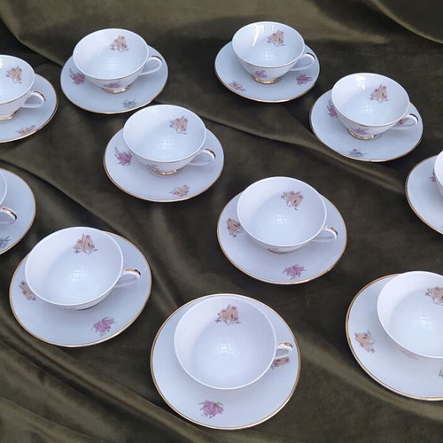 Vintage Fürstenberg porcelain coffee/tea set like new, 11 pieces