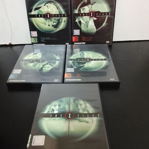 The X-Files DVD collection used, 27 discs from various seasons