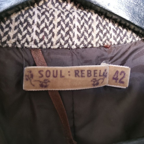Soul : Rebel women's midi tweed coat with 30% wool, size 42 (L)