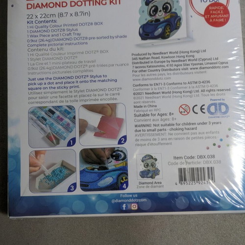 Diamond Dotz Cool Car Dotz Box sealed creative toy