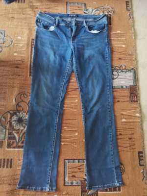 Women's elastic jeans size 33 like new, blue