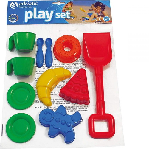 Adriatic beach play set 11 pcs for kids aged 2+, new