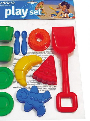 Adriatic beach play set 11 pcs for kids aged 2+, new