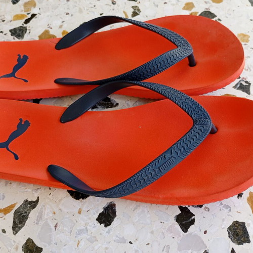 Puma slippers like new, red and blue, size 44