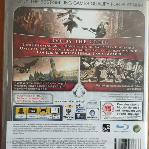 Assassin's Creed 2 Game of the Year Edition for PS3 sealed