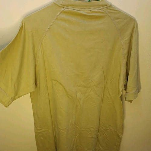Vintage Adidas T-shirt used, beige/olive, raglan sleeves, size Small