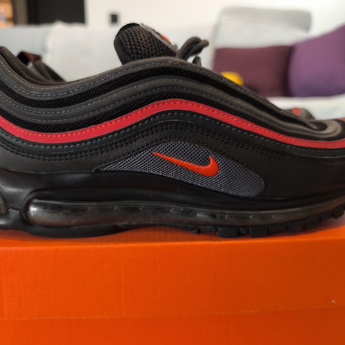 Nike Air Max 97 sneakers like new, size 43, black and red